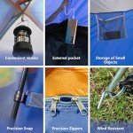 ASFANES 2 Person Waterproof Tents for Camping Easy Setup Outdoor Portable Backyard Camping Tents Suitable for Car, Backpacking, Hiking, Picnic or Fishing, Navy Blue