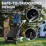 Royal Gourmet PD3001 3-Burner Propane Gas Griddle with Collapsible Stand, 23-Inch Portable Griddle with Side Table & 314 Sq. In. Cooking Area for Camping, Tailgating, Backyard & Patio, Black