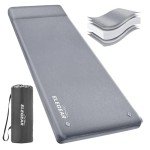 Elegear Self Inflating Camping Sleeping Pad, 3.1'' Ultra Thick Memory Foam Camping Pad with Pillow & Embossed Surface Design, 20s Fast Inflating Insulated Sleeping Pad for Camping/Travel/Tent/Car