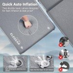 Elegear Self Inflating Camping Sleeping Pad, 3.1'' Ultra Thick Memory Foam Camping Pad with Pillow & Embossed Surface Design, 20s Fast Inflating Insulated Sleeping Pad for Camping/Travel/Tent/Car