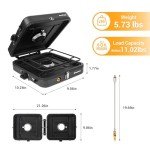 KingCamp 2 Burner Camping Stove，Portable Folding Stove with 20000 BTU，Backpacking Camp Stove for Outdoor Cooking，2 Adjustable Burners & Piezo Ignition for BBQ Hiking Backpacking Camping