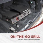 Royal Gourmet PD1305H 3-Burner Propane Gas Grill and Griddle Combo with Lid, 3-in-1 Grill Griddle Combo with 29,000 BTUs Output for Outdoor Cooking, 364 Sq. In. Cooking Area, Silver & Black