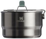 Stanley Wildfare Go 14-Piece Stainless Steel Prep & Cook Set | 1.65 qt Saucepan with Fold & Lock Handle | Bowls, Utensils, Cutting Board | Camping Essentials for Your Camp Kitchen | BPA-Free