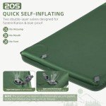 Wevelel Memory Sleeping Pad, 3.1" Ultra-Thick Foam Sleeping Mats for Camping, Easy Inflate&Deflate,9.5 R-Value Insulated Camping Mattress Pad with Pillow, for Car Travel Tent