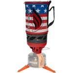 Jetboil Flash Camping and Backpacking Stove System, Portable Propane/Isobutane Burner with Cooking Cup for Outdoor Trips and Hiking, Patriotic
