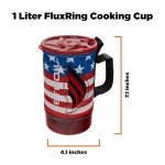 Jetboil Flash Camping and Backpacking Stove System, Portable Propane/Isobutane Burner with Cooking Cup for Outdoor Trips and Hiking, Patriotic