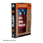 Jetboil Flash Camping and Backpacking Stove System, Portable Propane/Isobutane Burner with Cooking Cup for Outdoor Trips and Hiking, Patriotic