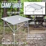 ALPS Mountaineering Camp Table, Silver