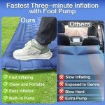 Wusrop Double Sleeping Pad for Camping, Extra Thick 5 Inch Self-Inflating 2 Person Camping Mattress,with Built-in Foot Pump, Insulated Inflatable Camping Mat for Backpacking, Hiking, Tents & Winter