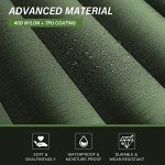 TOBTOS Inflatable Camping Sleeping Pad with Pillow, Thick 6 Inch Ultralight Sleeping Pad with Built-in Pump, Lightweight Sleeping Mat for Camping, Backpacking, Hiking, Tent (Green)