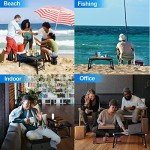 KPR Retractable Small Folding Table and Stool Set, Portable Camping Foldable Table Lightweight Yet More Sturdy with Adjustable Stool for Outdoor Picnic, Beach, Camp, Also Ideal as Laptop Bed Desk