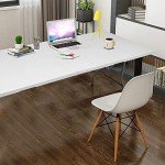 Camp Solutions Plastic Folding Table, 5 FT Folding Table, Plastic Portable Tables for Dining Parties Card Picnic Camping, Granite White