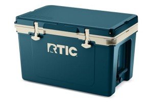RTIC Ultra-Light 52 Quart Hard Cooler Insulated Portable Ice Chest Box for Beach, Drink, Beverage, Camping, Picnic, Fishing, Boat, Barbecue, 30% Lighter Than Rotomolded Coolers, Marine/Canvas
