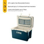 RTIC Ultra-Light 52 Quart Hard Cooler Insulated Portable Ice Chest Box for Beach, Drink, Beverage, Camping, Picnic, Fishing, Boat, Barbecue, 30% Lighter Than Rotomolded Coolers, Marine/Canvas