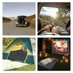 SUV Air Mattress, Inflatable SUV Mattress Bottle and Phone Holder Thickened Flocking & PVC Surface Car Air Mattress with Electric Air Pump Travel Mattress for Car Camping Road Trip (Black)