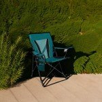 Kijaro XXL Dual Lock Portable Camping and Sports Chair, Diamond Ripstop Polyester, Cayman Blue Iguana