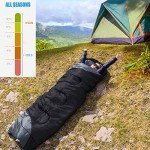 tuphen- Sleeping Bags for Adults Kids Boys Girls Backpacking Hiking Camping Microfiber Liner, Cold Warm Weather 4 Seasons Winter, Fall, Spring, Summer, Indoor Outdoor Use, Lightweight & Waterproof