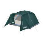 Coleman Skydome Tent with Full-Fly Weather Vestibule, Weatherproof 4/6 Person Tent Sets Up in 5 Minutes & Protects from Water, 20% More Headroom Than Traditional Shelters