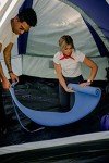 Stansport Pack Lite Camping & Backpacking Sleeping Pad (502-B),Blue, 3/4 Length