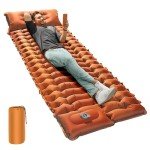 OGERY Sleeping Pad, 4" Extra-Thick Camping Sleeping Pad with Pillow and Built-in Foot Pump, Self Inflating Air Mattress Mat for Camping Backpacking Hiking Traveling Tent