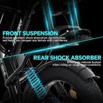 DRIFT.SLIDE 1500W Peak Power Electric Bike for Adults, 28 MPH Electric Moped Style Bike, 48V 20.8 Ah UL 2849 Removable Battery, 7 Speed 20" All Terrain Fat Tire Ebike (J1)