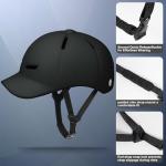 NTGBV Bike Helmet Adult Men/Women-USB Rechargeable Rear Light CPSC/ASTM Certified 2 Removable Liners Adjustable Lightweight Baseball Cap Style for Youth Road&Mountain Biking Skating Scooter