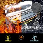 TMEOIIPY Ebike Battery Bag - Large Capacity Fireproof Lipo Battery Charging and Storage Bag, Portable Ebike Accessory (20 x 6.3 x 6.3in)