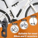 ICOCOPRO Folding Bike Lock with 3 Keys, 2.8 FT Bicycle Lock Compact Bike Locks Anti Theft, High Security Scooter Bike Lock Combination, Heavy Duty Bike Chian Lock with Bracket (Black-2)