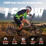 SASIKEIBIKE Fat tire Electric Bike 52V 20ah