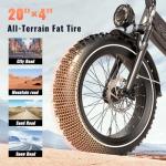 SASIKEIBIKE Fat tire Electric Bike 52V 20ah