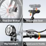 SASIKEIBIKE Fat tire Electric Bike 52V 20ah