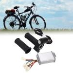 Topyond 48V Controller Kit with Throttle, 1000W Brushed Motor Speed Controller Twist Throttle with Lock Key, Electric Bike Retrofit Kit for 48V 1000W Motor