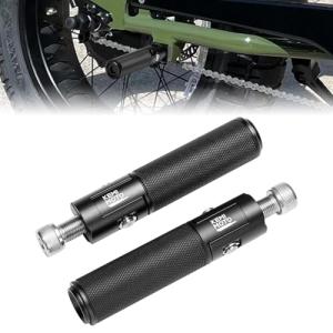 KEMIMOTO Folding Foot Pegs Universal M12 Install Bolts Electric Bike Compatible with Super 73 S2/RX/R/Z/ZX CNC Aluminum Motorcycle Bicycle EBike Foldable Footrests Pedals Passenger Footpegs