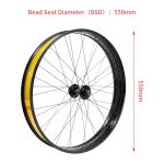 ZTZ 20/26 x 4.0 inch Fat Tire Bike Front Wheel, Aluminum Alloy Bike Rim, 36H High-Strength Fat Bike Wheelset, 135mm Hub, 9mm Quick Release, Disc Brake, Perfect for Snow, Beach, eBikes (26 * 4.0 inch)