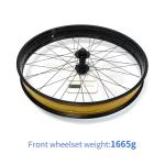ZTZ 20/26 x 4.0 inch Fat Tire Bike Front Wheel, Aluminum Alloy Bike Rim, 36H High-Strength Fat Bike Wheelset, 135mm Hub, 9mm Quick Release, Disc Brake, Perfect for Snow, Beach, eBikes (26 * 4.0 inch)