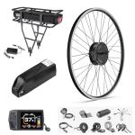 BAFANG 48V500W Front Hub Motor Kit 26"/700C Front Wheel Electric Bike Conversion kit Ebike Conversion Kit with Battery& Display(Optional)