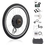 Ktaxon Electric Bike Conversion Kit, 48V 1000W Ebike Conversion Kit, 26" E-Bike Conversion Kits with PAS, LCD Display, Aluminum Alloy Frame and Gearless Hub Motor(Rear Wheel w/Flywheel)