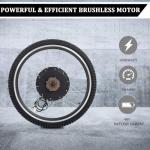 Ktaxon Electric Bike Conversion Kit, 48V 1000W Ebike Conversion Kit, 26" E-Bike Conversion Kits with PAS, LCD Display, Aluminum Alloy Frame and Gearless Hub Motor(Rear Wheel w/Flywheel)