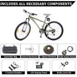 Ktaxon Electric Bike Conversion Kit, 48V 1000W Ebike Conversion Kit, 26" E-Bike Conversion Kits with PAS, LCD Display, Aluminum Alloy Frame and Gearless Hub Motor(Rear Wheel w/Flywheel)