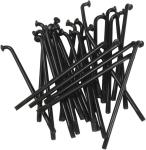 S SENQI Bicycle Spokes Electric Bicycle E-Bike Tricycle Wheel 12G 2.5mm Steel 72mm-305mm with Copper Cap 28pcs Black