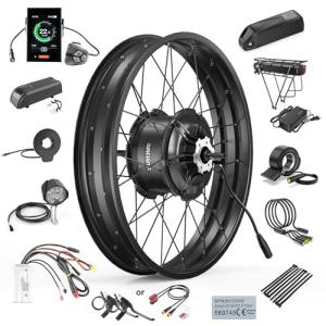 BAFANG 48V1000W Rear Hub Motor:Electric Bike Conversion Kit for 20"/26" Fat Tire Bikes, Ebike Kit with PAS Sensor, Optional Digital Display & Battery - Suit for for 175mm Dropout Size Snow/Beach Bike