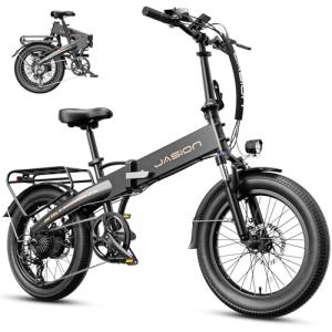 Electric Bike for Adults with Peak 1000W Motor up to 25Mph EBS Ebike, Built-in 48V Removable Battery up to 55 Max Miles Folding Ebike, Aluminum 20'' Fat Tire Electric Bicycle