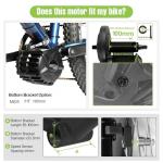 BAFANG M625 Mid Drive Kit : 48V/52V 750W Ebike Conversion Kit with Battery & Ebike Display, 8fun New G321 Ebike Kit for Mountain Bikes Road City Bicycle (100mm Bottom Bracket)