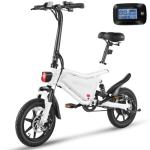 ANCHEER 14" Folding Electric Bike for Teens, 500W Max Motor, 22MPH City Ebike, Triple Shock Absorber, 48V 374Wh Battery, Brake Taillight, Cruise Control, Electric Bicycle for Adults, UL2849 Compliant