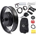 Gdrasuya10 20" Electric Bicycle E-Bike Conversion Kit with LCD 48V 1000W Electric Front Wheel Snow Bike Motorbike Bicycle Hub Motor Kit with Controller