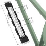 YASCO Ebike Battery Base Bottom Holder for Electric Bike Battery Mounting Plate Bracket with Connector for Polly DP-5 6 7 9 (5 PINS)
