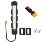 YASCO Ebike Battery Base Bottom Holder for Electric Bike Battery Mounting Plate Bracket with Connector for Polly DP-5 6 7 9 (5 PINS)