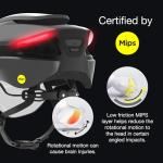Lumos Ultra E-Bike Smart Helmet | NTA 8776 Certified | Front & Rear LED Lights | Retractable Face Shield | App Controlled | EBike, Scooter, Cycling, Bicycle | Adults, Men Women