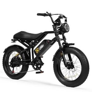 Qlife Electric Bike for Adults-1500W Peak Motor 20" Fat Tires 28MPH EBike, 624Wh Removable Battery Bicycle, with Dual Suspension & Brakes Motorcycle, 7-Speed,E Bike, Spark