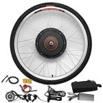 Gdrasuya10 26" Electric Bicycle Rear Wheel E-Bike Conversion Kit 48V 1000W Bicycle Cycle E-Bike Powerful Hub Motor Kit with Intelligent Controller and PAS System for Road Bike (26'' 48V 1000W)